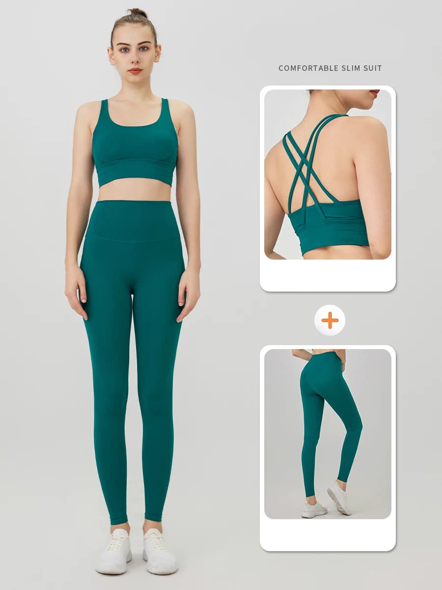 2 pièces vêtements de Yoga survêtement pour femmes vêtements de sport Pilates Fitness costume gymnastique entraînement Push Up vêtements sport
