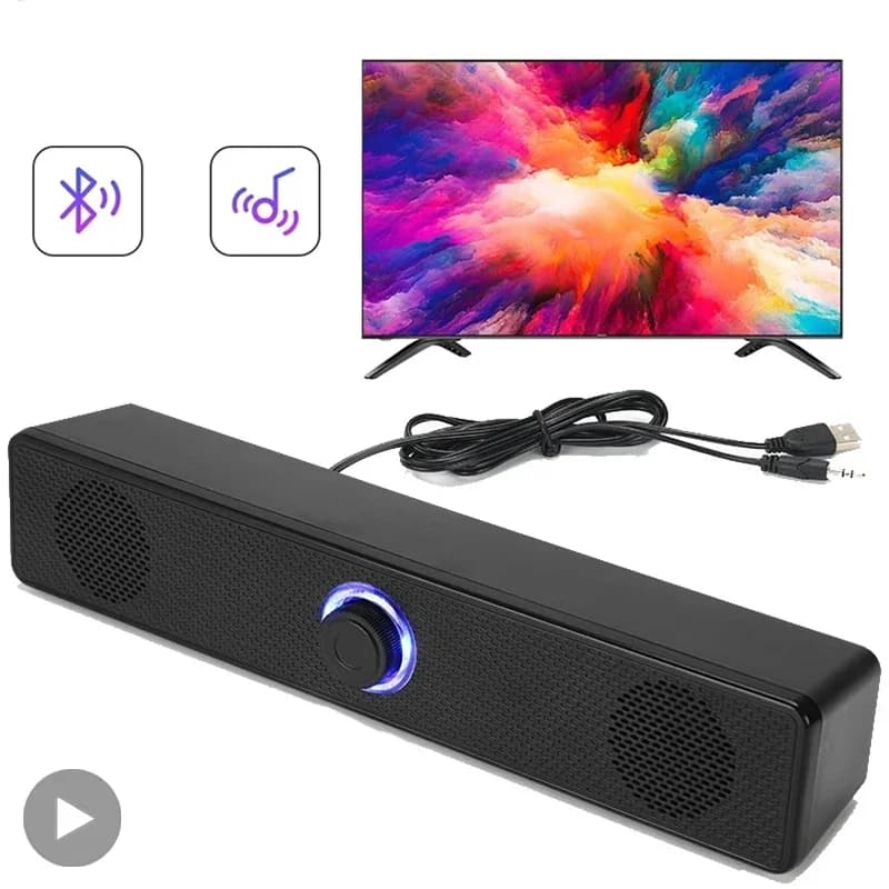Barre De son ordinateur PC TV ordinateur Portable bureau filaire sans fil Bluetooth haut-parleur boîte De son barre musique Portable Caixa De Som