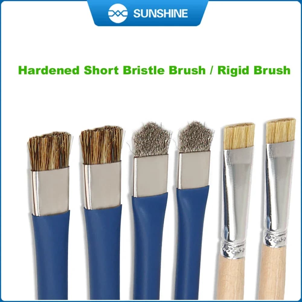 SUNSHINE SS-022B brosse sûre antistatique carte mère PCB brosse de nettoyage pour téléphone portable Kit d'outils de réparation Double tête