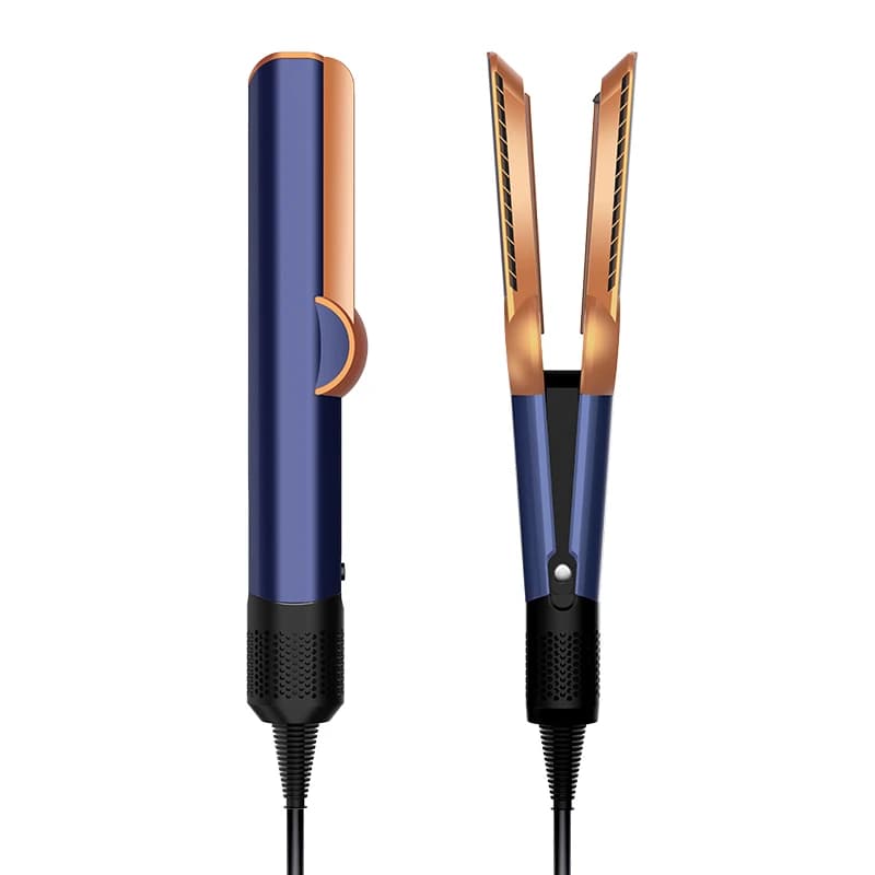 SenCiciMen Lisseur et sèche-cheveux 2-en-1 à ions négatifs, fer à lisser pour fixer l'humidité et la brillance des cheveux, lisseur à air pour