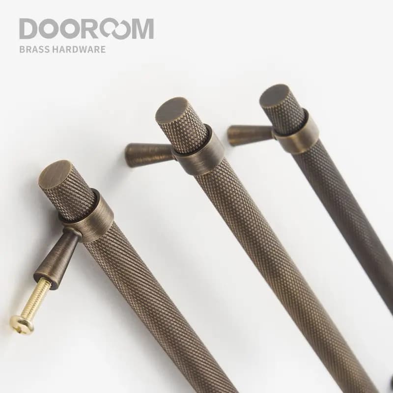Dooroom-Meuble mométrage en laiton antique, garde-robe, commode, boîte à chaussures, armoire MELCabinet, tirettes de barre en T