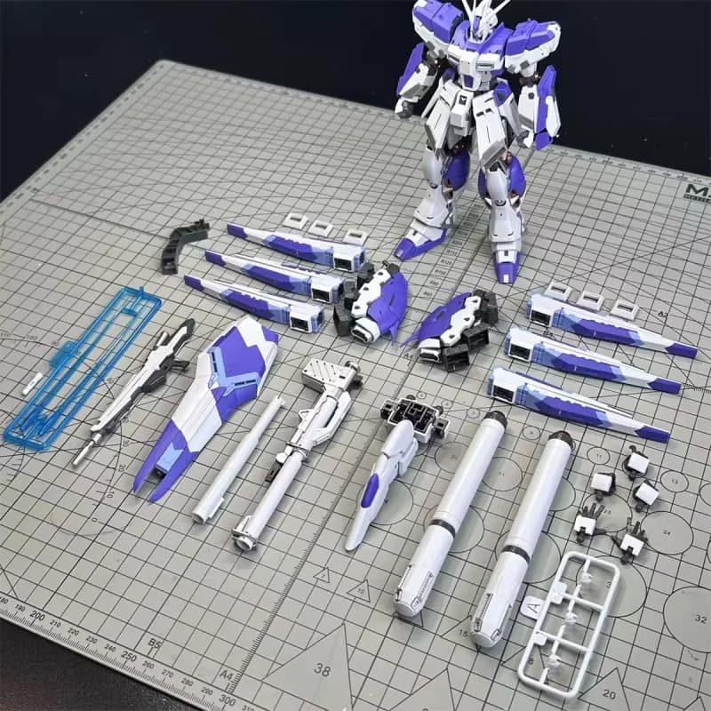 Kit de modèle Mecha RG Hi-v Amro 1/144 de la marque Zhujiang avec 3 masques spéciaux, décalcomanies à l'eau, pièces pré-peintes, à assembler,
