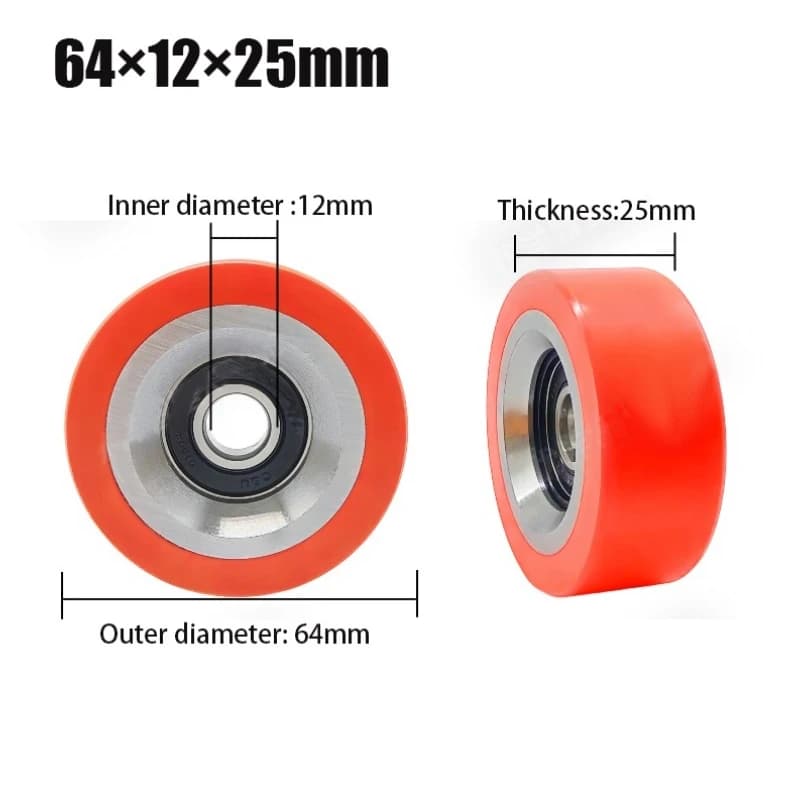 Roues de positionnement de sèche-linge pour SPEED QUEEN, roulement à trou de 12mm, rouleau muet, pièces de rechange pour sèche-linge