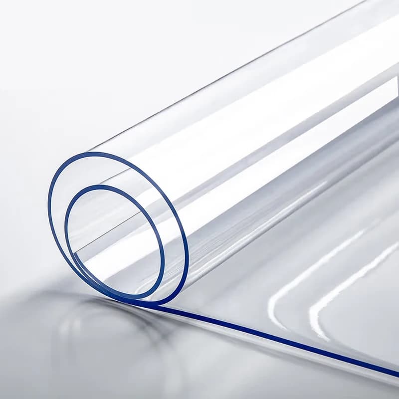 Protecteur de table transparent en PVC – 1,0 mm d'épaisseur, imperméable à l'huile et résistant à la chaleur pour salle à manger, tables