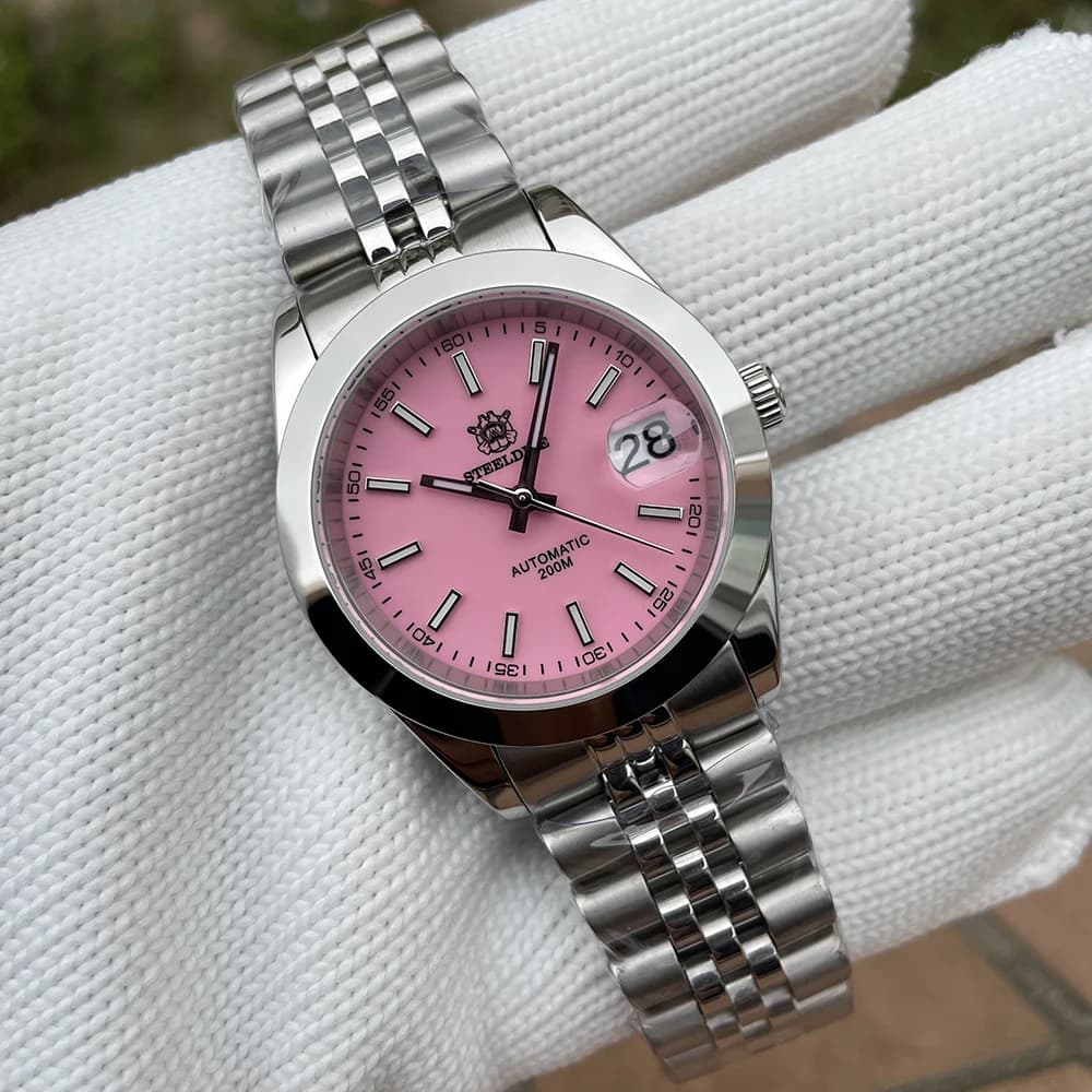 STEELDIVE SD1934 NH35 mouvement automatique 39mm acier inoxydable BGW9 verre saphir lumineux bleu 200M montres de plongée fantôme d'eau