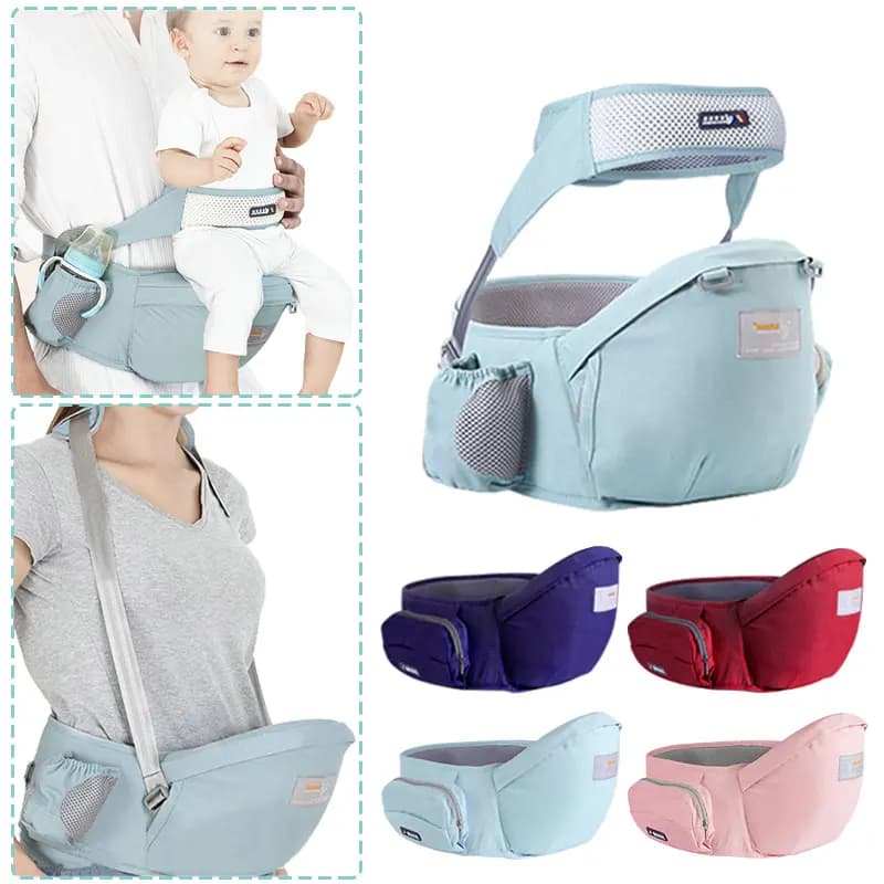 Porte-bébé coton porte-bébé taille tabouret transporteur bébé fronde Bebe hanche transporteur enfants hanche siège bébé marcheurs sac avant
