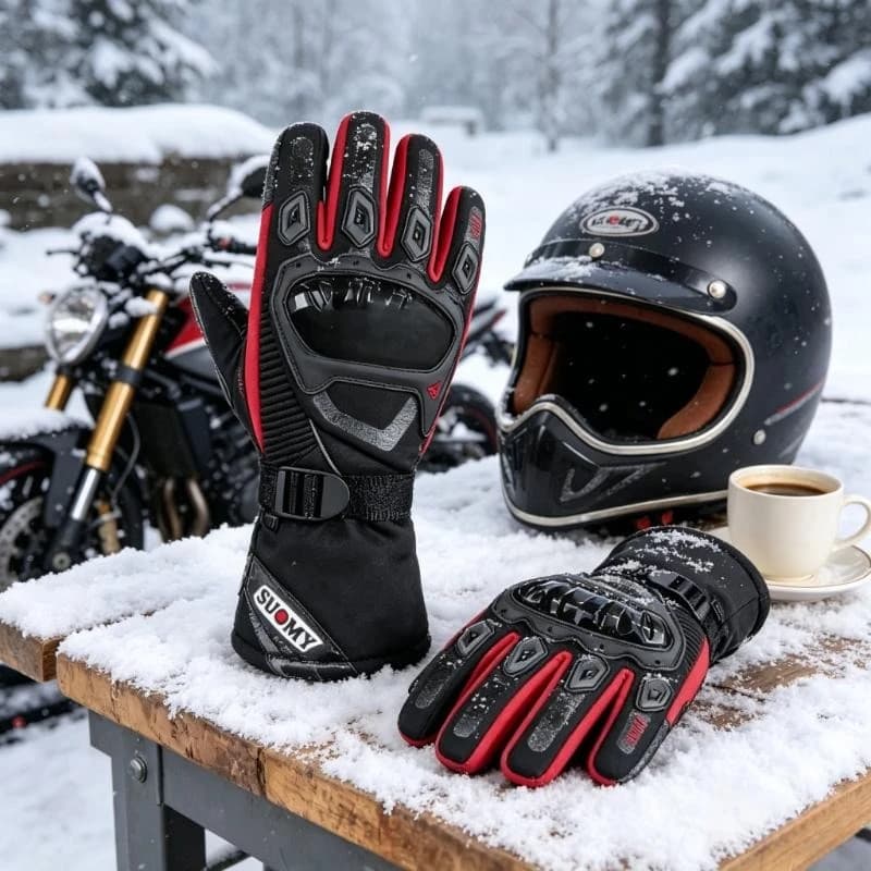 Nouvelles gants de moto imperméables améliorés, chauds pour l'hiver, compatibles écran tactile, pour la moto, le ski et la ville