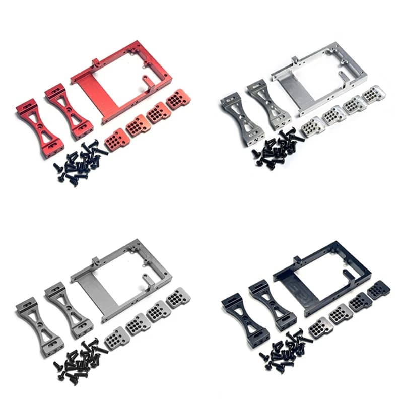 Support de montage Servo en métal, support de choc de poutre transversale pour Kit de voiture WPL C14 C24 B14 B24 1/16 RC