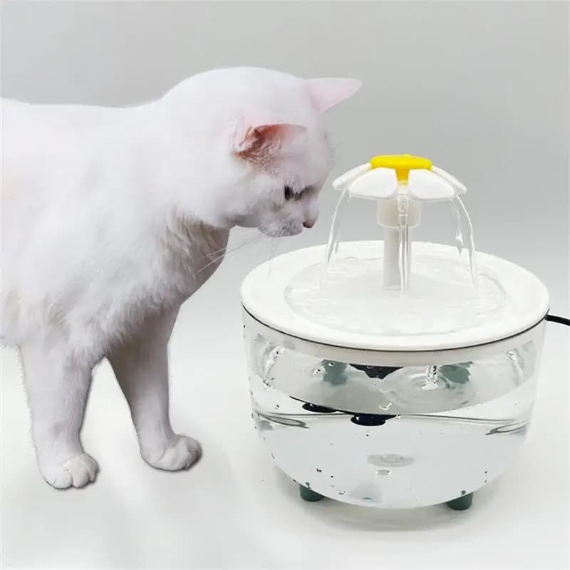 fontaine à eau pour chats Filtre de fontaine à eau automatique pour animaux de compagnie, bol électrique muet, distributeur de boisson, buveur pour