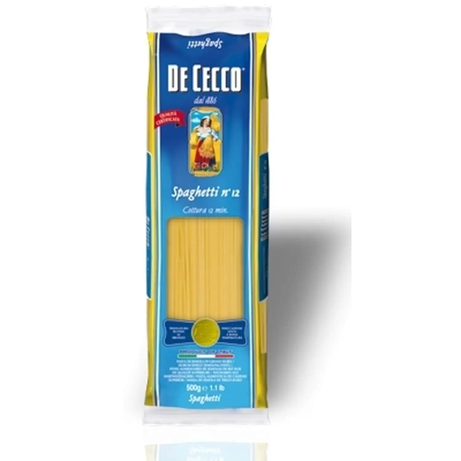 Pâtes Spaghetti N °   12 5x500 gr. -De Cecco