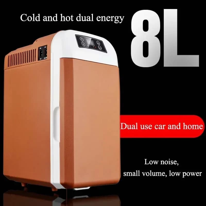 8L voiture maison double usage réfrigérateur petit réfrigérateur réfrigéré froid et chaud double énergie réfrigérateur réfrigérateur muet