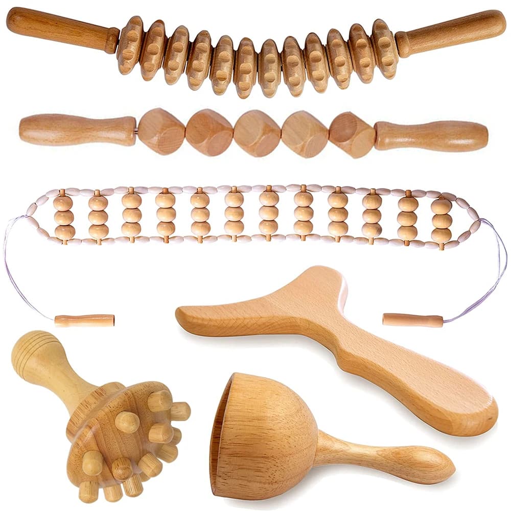 Kit d'invitation de thérapie en bois corporel, outils de thérapie en bois colombien, outil de contour du corps, Maderotherapy, Énergie Bevertive