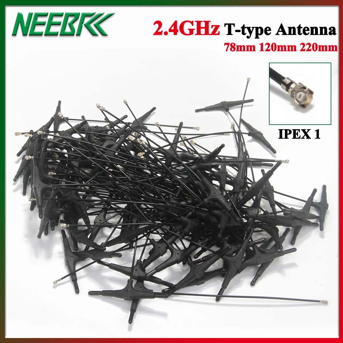 1/5/10/20 pièces 2.4G 78/120/220mm antenne de type T IPEX 1 IPEX1 pour Drone FPV TBS CROSSFIRE FRSKY R9mm R9MX ELRS Nano EP1 RX récepteur