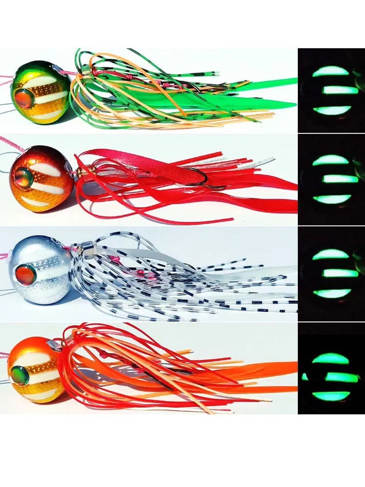 Lumious Madai Fishing Anglers 40g60g80g100g120g150g180g200g Metal Inchiku Jigs Head Kabura Pesca Slider Snapper Jigging Lure