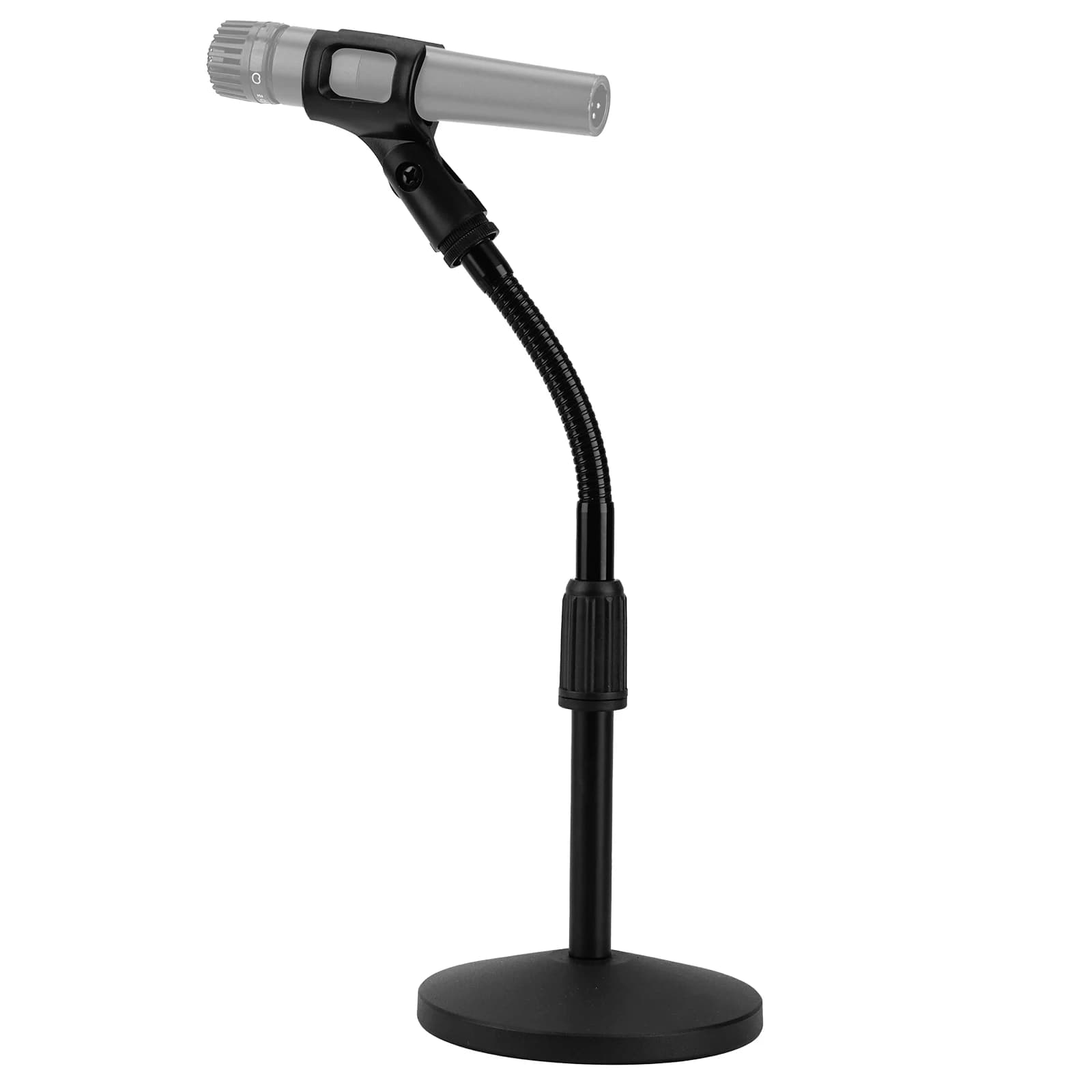 Geekria pour les créateurs, support de microphone de table télescopique à col de cygne avec bras flexible, compatible avec Shure Sm58