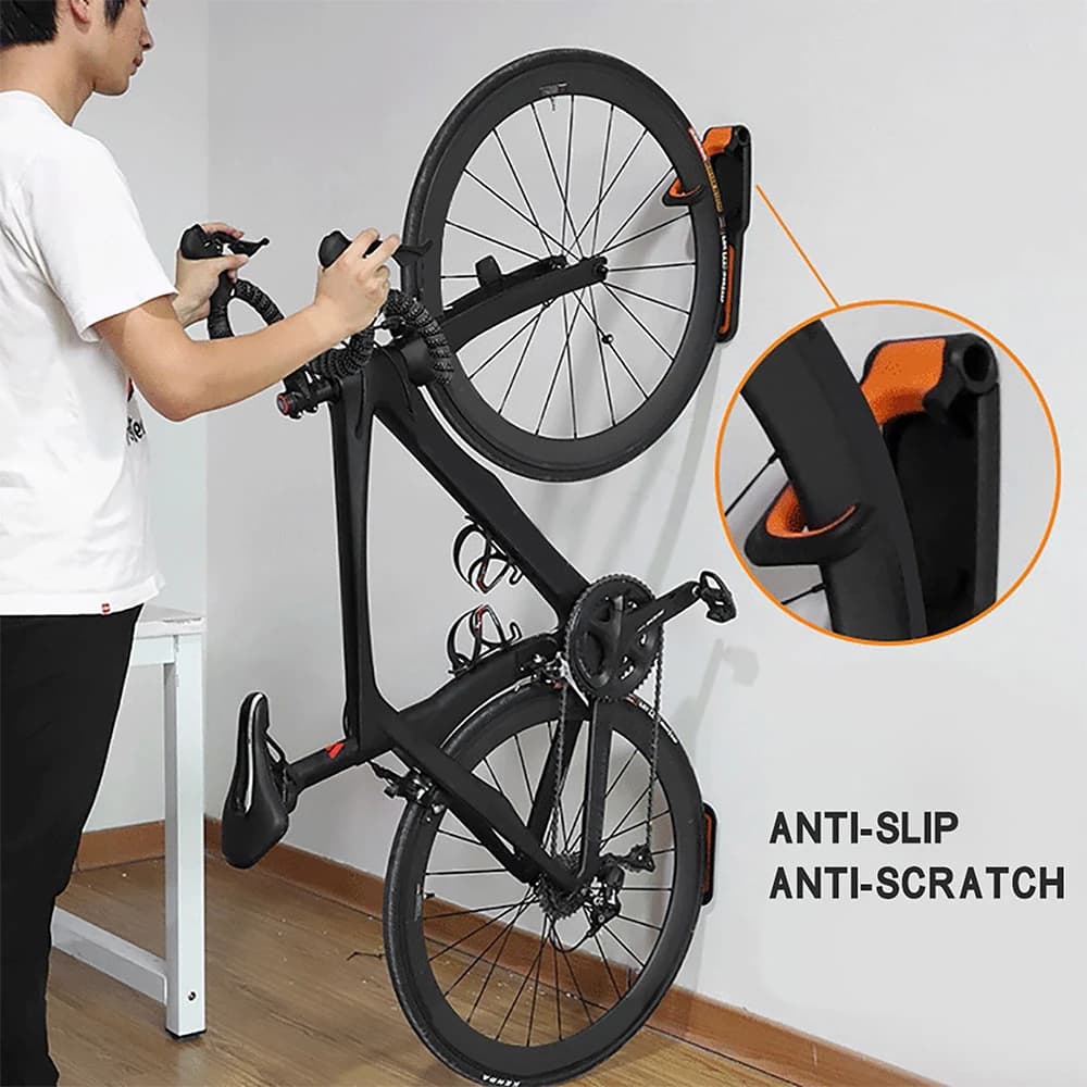 Support de vélo mural pliable Vertical pour vélo, support de rangement Vertical pour vtt, affichage de cyclisme Stan
