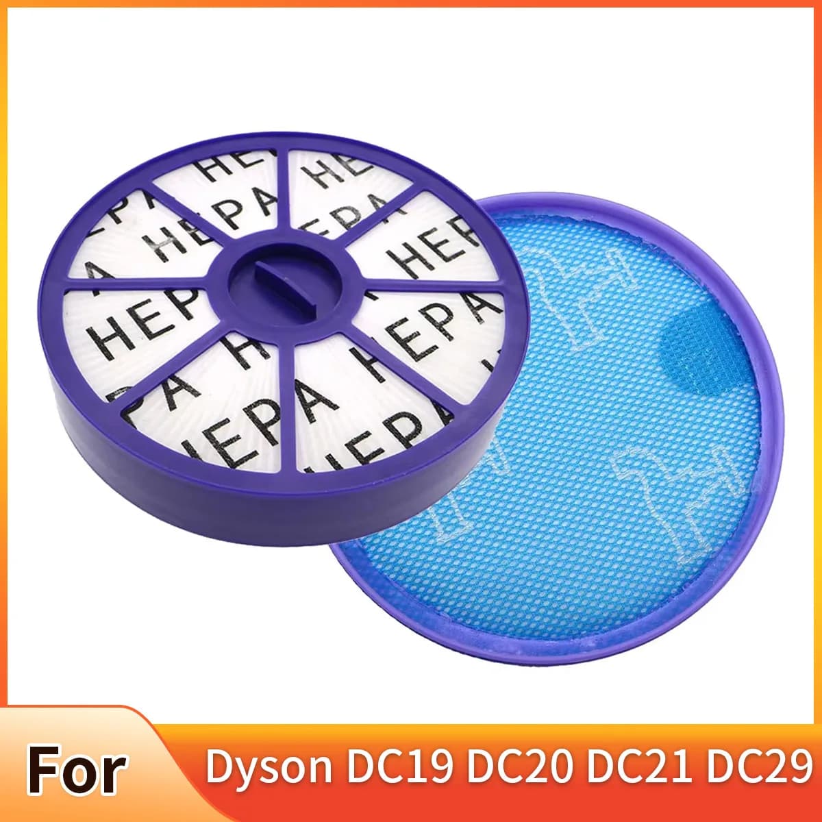 Kit de filtres HEPA avant et arrière pour Dyson, DC19 DC20 DC21 DC29, pré et post, moteur supérieur et inférieur, remplacement d'aspirateur Pound