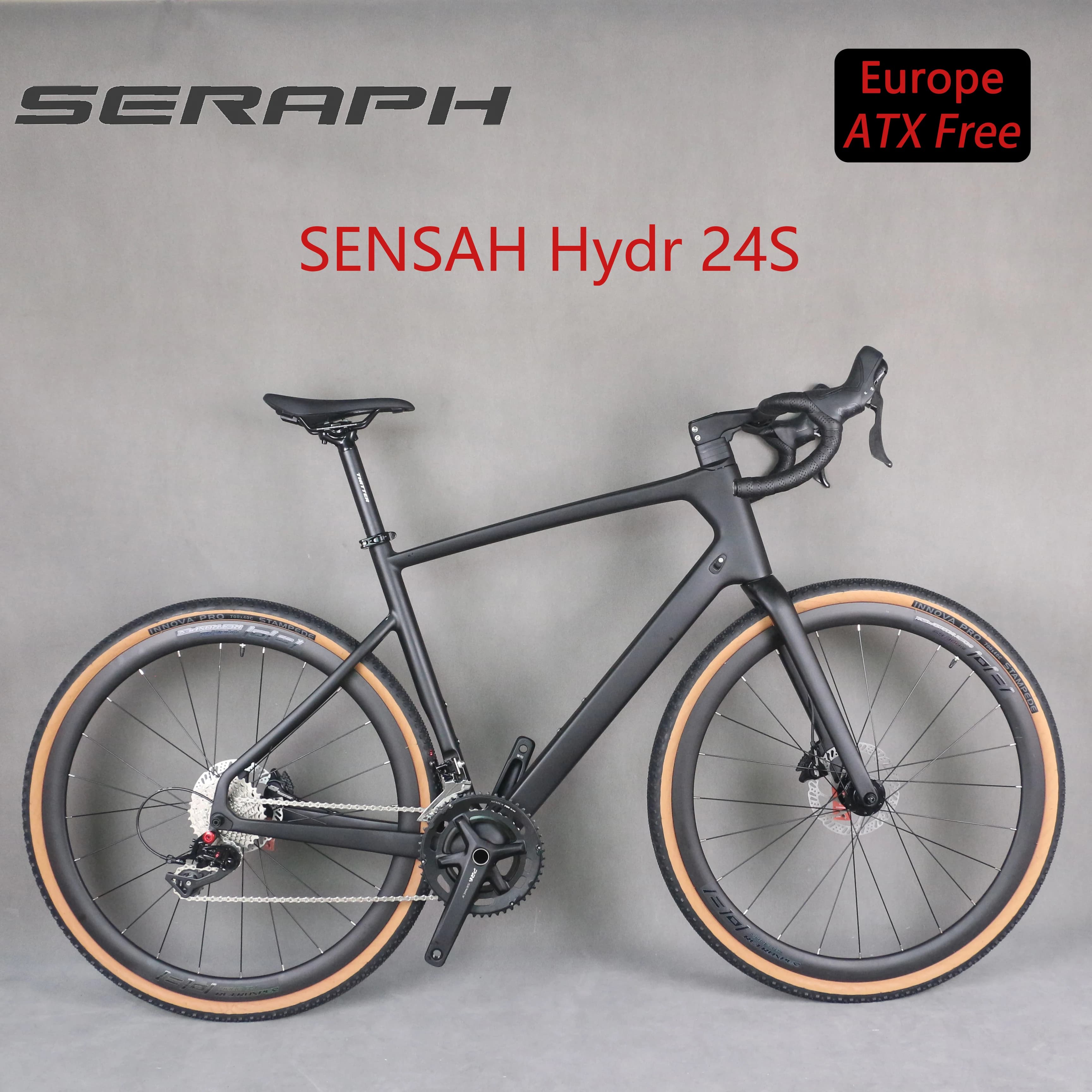 GENSAH-Vélo à disque complet Hydr, vélo de gravier, vélo à disque et axe traversant, 24 vitesses, 12x2024, 142