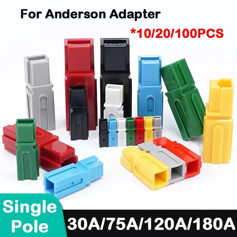 Connecteur de batterie DC 600V à pôle unique SB30 30A 75A 120A 180A, prise d'alimentation UPS, prise rapide à courant élevé, 10/20/100 pièces