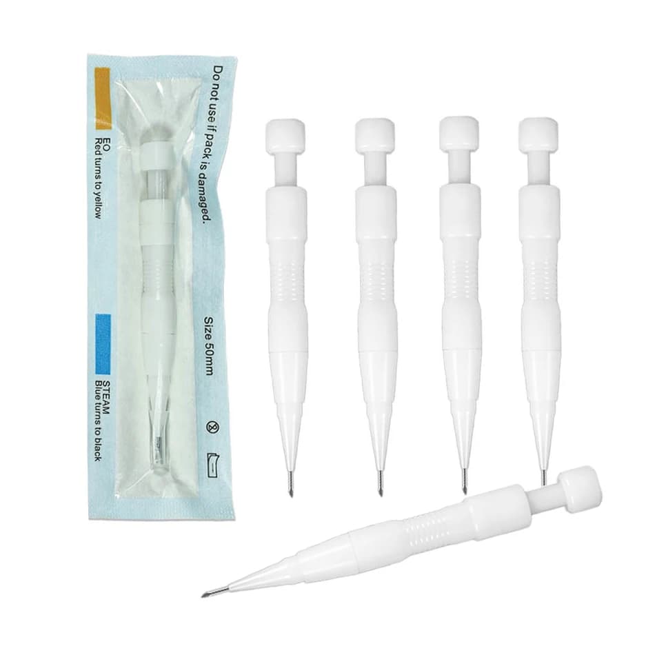 1/5/10 pièces 0,7 mm-1,2 mm Stylo de greffe capillaire manuel FUE sans traces pour la restauration capillaire, Aiguille Choi de précision pour