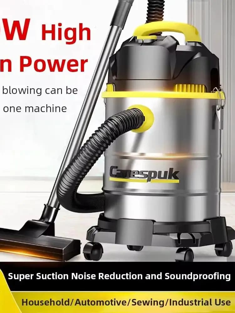 Aspirateur haute puissance, humide et sec, double usage, pour lavage de voitures, atelier, hôtel, salon, maison, usage commercial et industriel