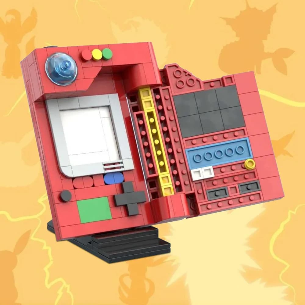 MOC Pokedexed Kanto briques modèle Pokedexed Kanto Console de jeu blocs de construction assemblage jouets enfants bricolage cadeaux d'anniversaire