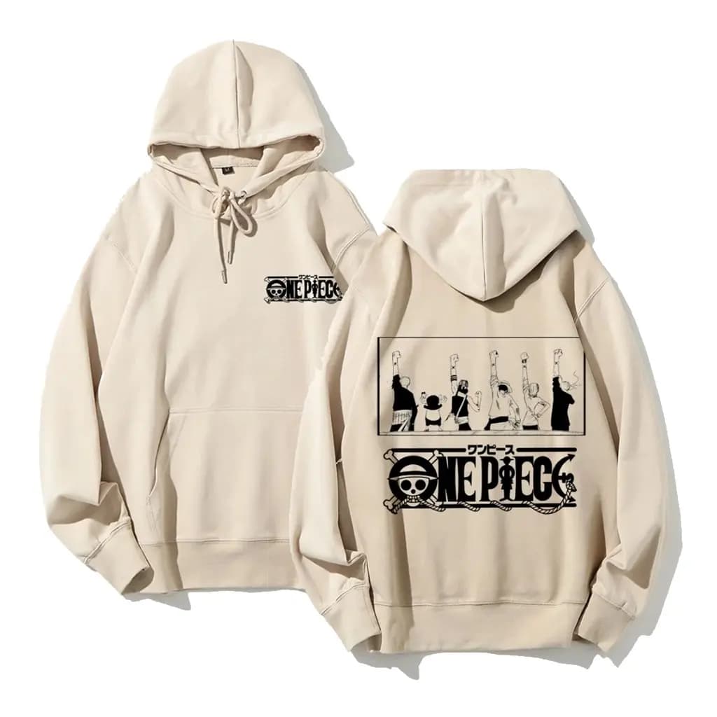Sweat à capuche une pièce Anime 2026 nouveau pull hommes femmes décontracté Streetwear Cosplay Luffy Zoro personnage imprimé Manga sweat unisexe