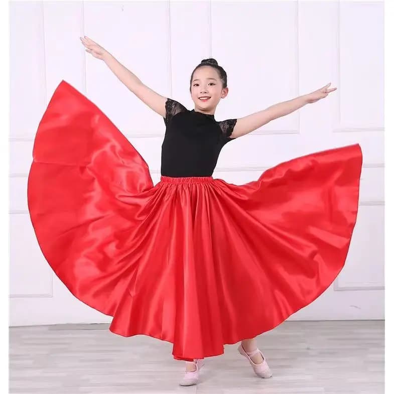 Costumes de danse du ventre pour enfants, danse du ventre pour filles, danse du ventre indienne, performance ypsy, jupe en satin solide