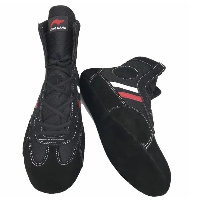 Bottes de sport chaussures de Combat respirantes chaussures de lutte à semelle souple d'intérieur baskets de combat de boxe bottes Sambo souples