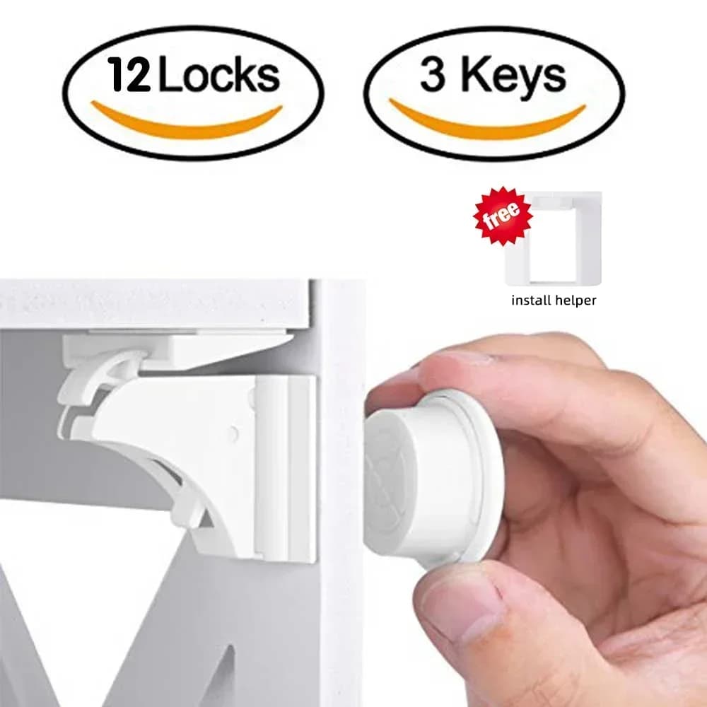 Serrure magnétique pour enfants, Protection pour enfants, serrure de sécurité pour bébé, loquet de tiroir, limiteur de serrure de porte