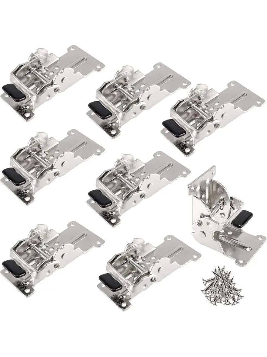 8 supports pliables, support d'extension à verrouillage 0-90-180 degrés, charnière auto-verrouillante pliable pour pieds de table, pliable