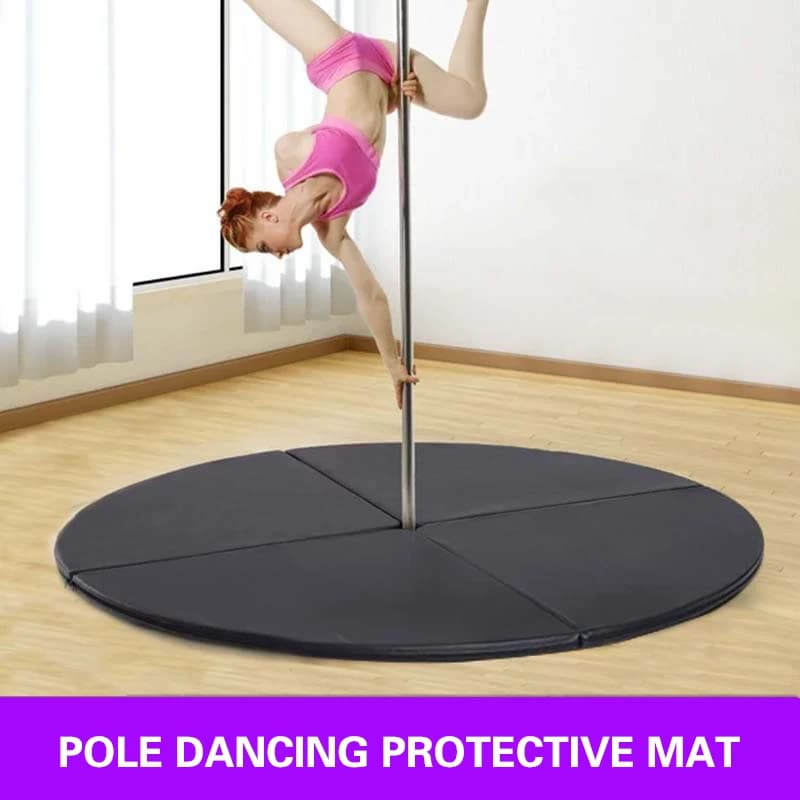 Tapis de danse sur poteau pliable, rond, coussinets de gymnastique d'entraînement, tapis de Protection antidérapant Anti-chute pour pôle danse,