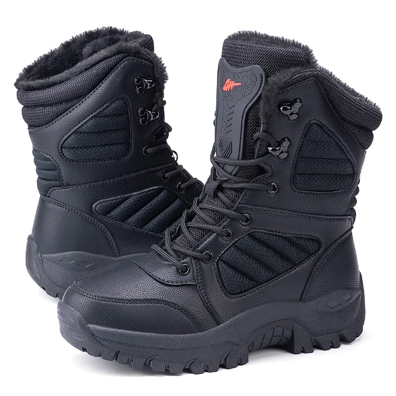 Bottes de neige d'hiver pour hommes, chaussures de randonnée chaudes et antidérapantes, nouvelles chaussures de sport de randonnée et de pêche en