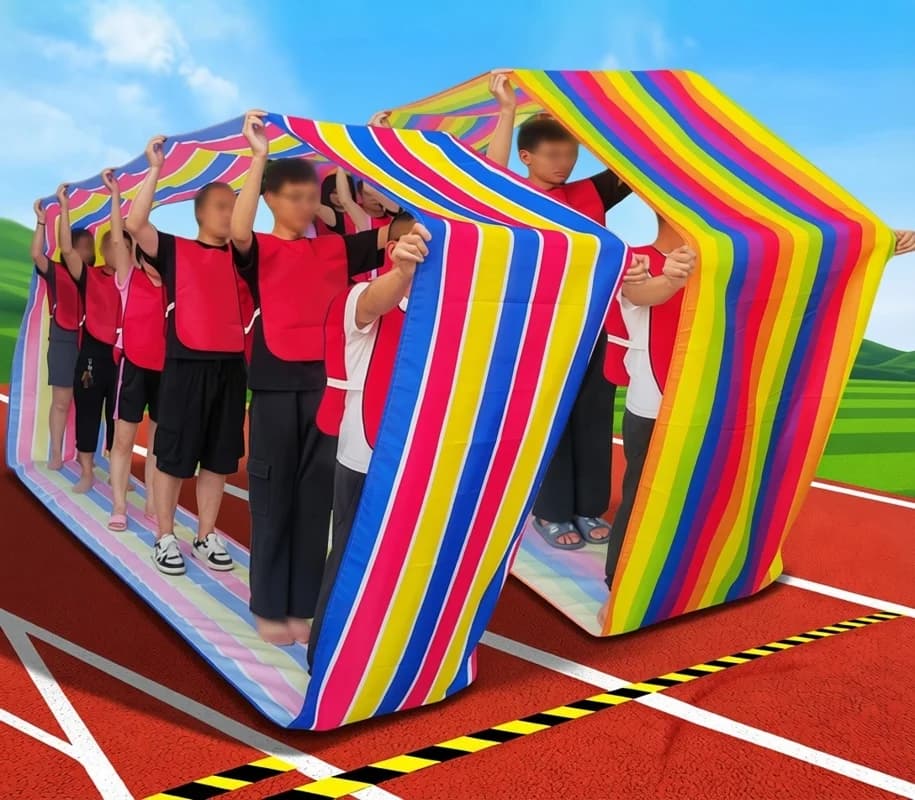 Tapis de course amusant en tissu Oxford, rouleau, apprentissage de la construction d'équipe, jeu de collaboration pour plusieurs personnes, activité