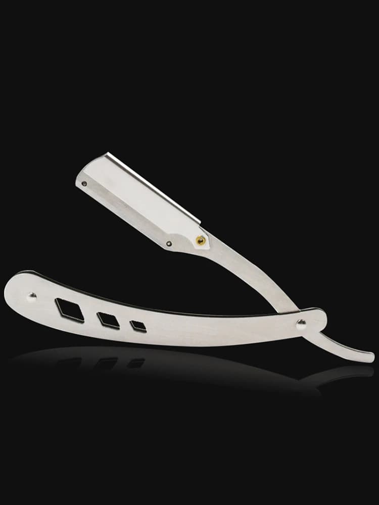Couteau de rasage pliable pour hommes, outil d'épilation unisexe, couteau à sourcils (lames non incluses)
