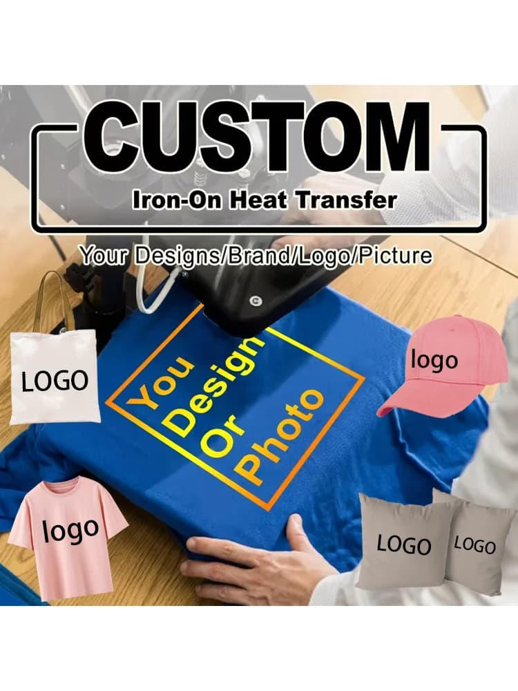 10 PIÈCES Transferts thermiques DTF pour impression de logo personnalisé ou d'image photo, papier thermocollant pour T-shirts, sacs et autocollants