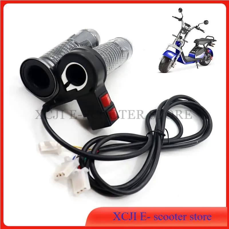 Citycoco-Poignée d'accélérateur universelle pour scooter électrique chinois Halei, contrôle de vitesse variable, fil de 1.4-2m, 60V
