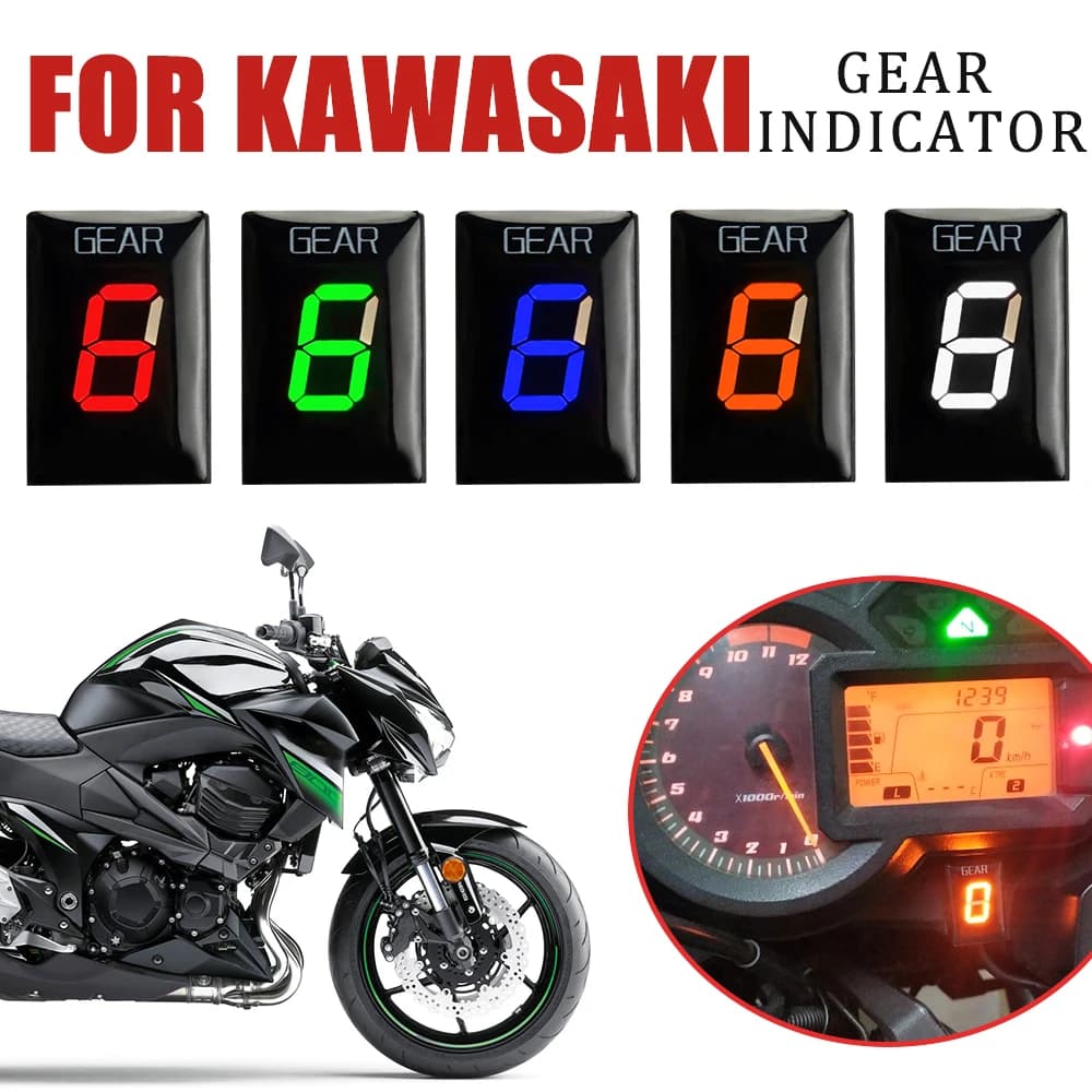 Indicateur de vitesse pour moto Kawasaki, accessoires de vitesse, ER6N, ER6F, Z750, Z800, Z800e, Z1000, Ninja 300, ZX6R, Ninja 650, Ninja 250 R