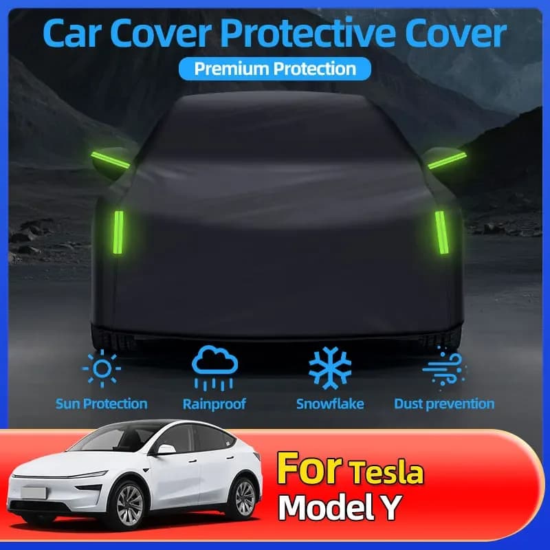 Pare-soleil universel anti-poussière pour Tesla modèle Y quatre saisons, résistant aux rayures, imperméable, coupe-vent, housse de Protection pour
