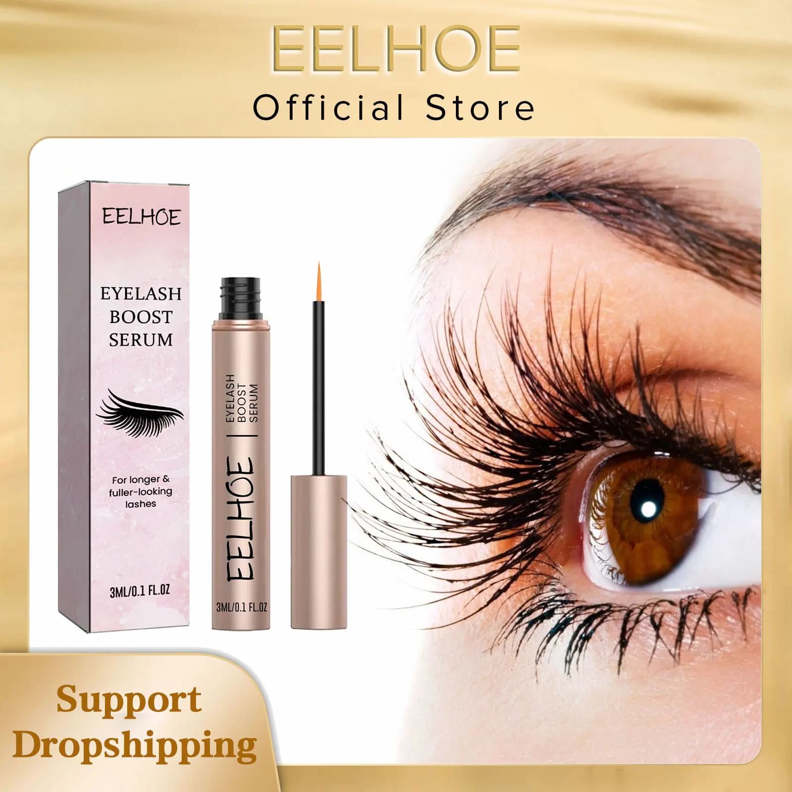 Sérum rehausseur de cils boucles épaississeur de cheveux renforcer le Mascara de cils allonge 7 jours sérum de croissance des cils pour sourcils