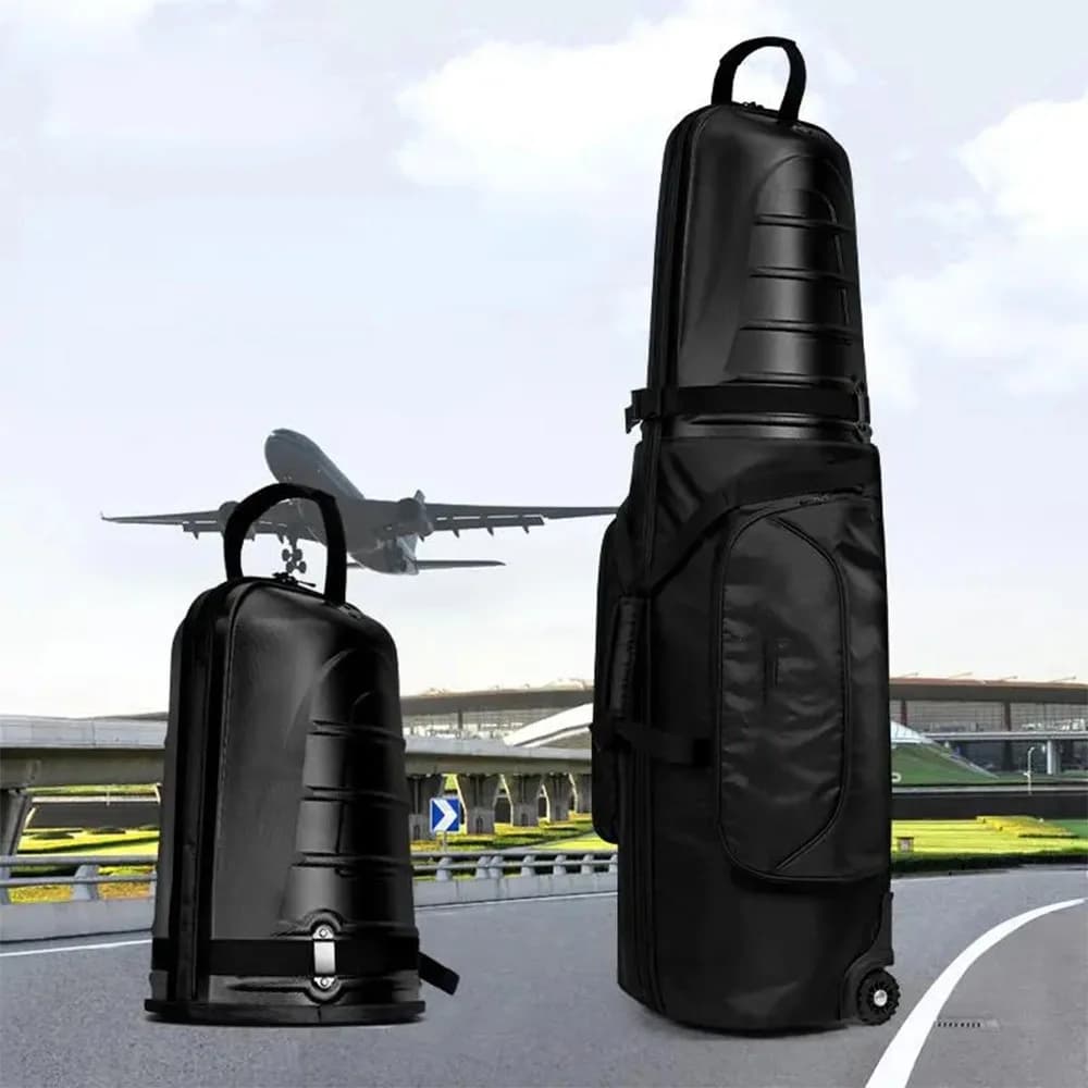 Sacs de golf de voyage en nylon rigide |   Nouvelle conception élégante Aviation |   Sacs de golf robustes et pochettes de rangement pour les