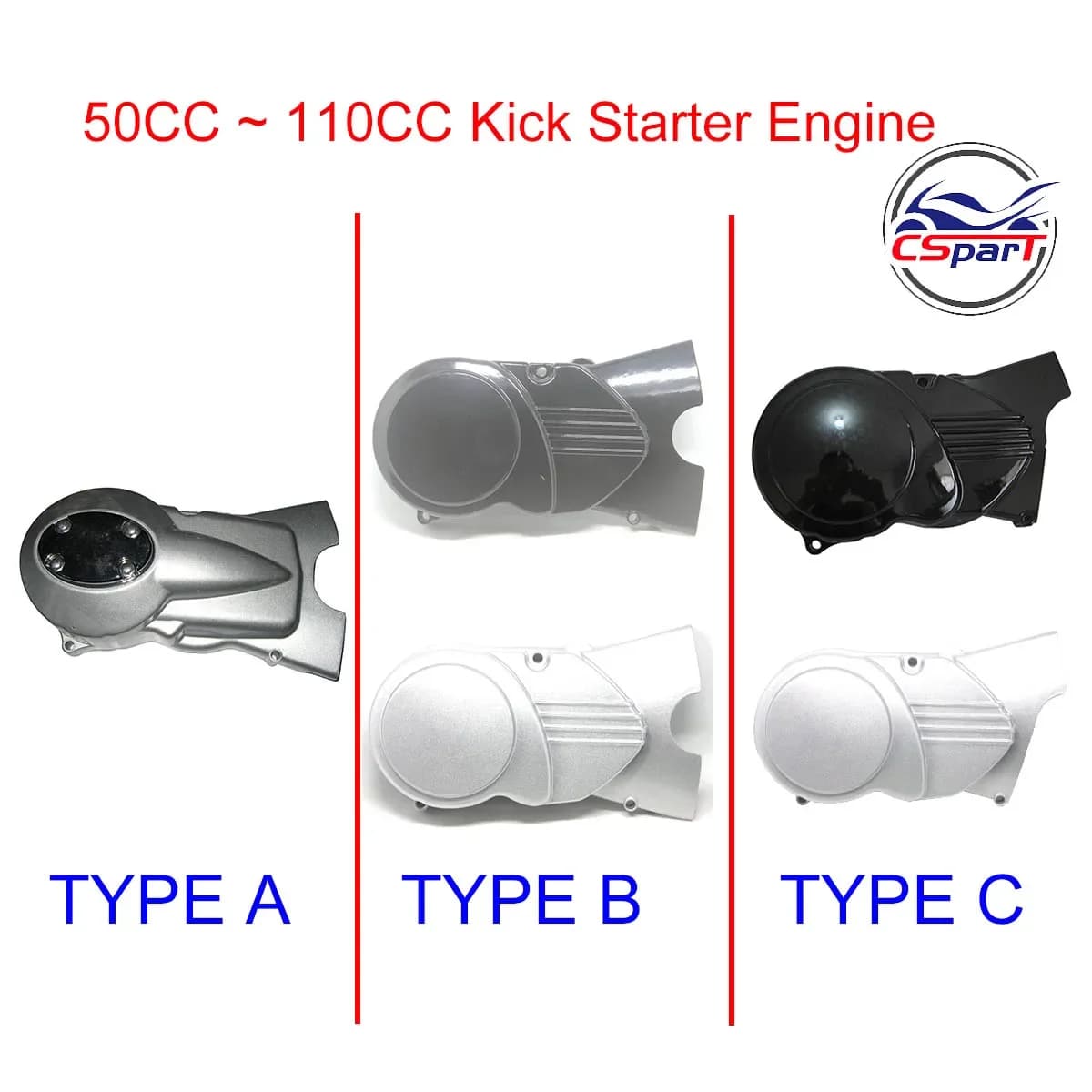 Couvercle latéral d'aimant de moteur 50cc 70cc 90cc 110cc CRF50 Dirt Pit Bike XR50 SSR YCF Roketa Lifan YX trumpstar