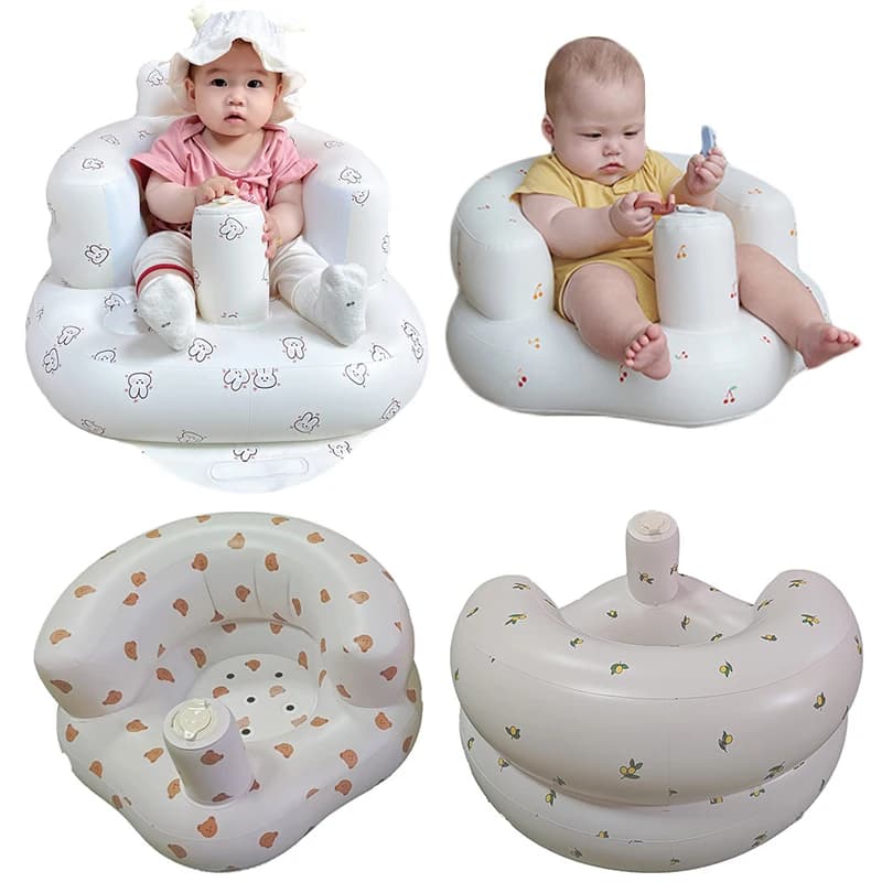 Pompe à Air intégrée, siège gonflable pour bébé de 3 à 36 mois, fauteuil assis pliable, chaise de bain pour enfants, sièges au sol