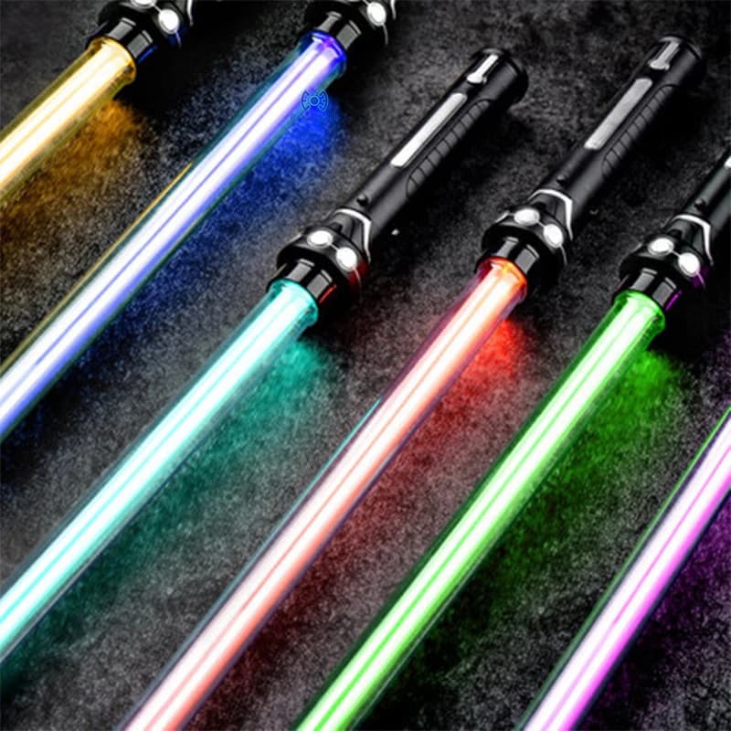 Nouveau sabre Laser rvb, jouets épée Laser, sabre lumineux, 7 couleurs changeantes, polices sonores pour enfants, Force FX FOC Blaster, jouets