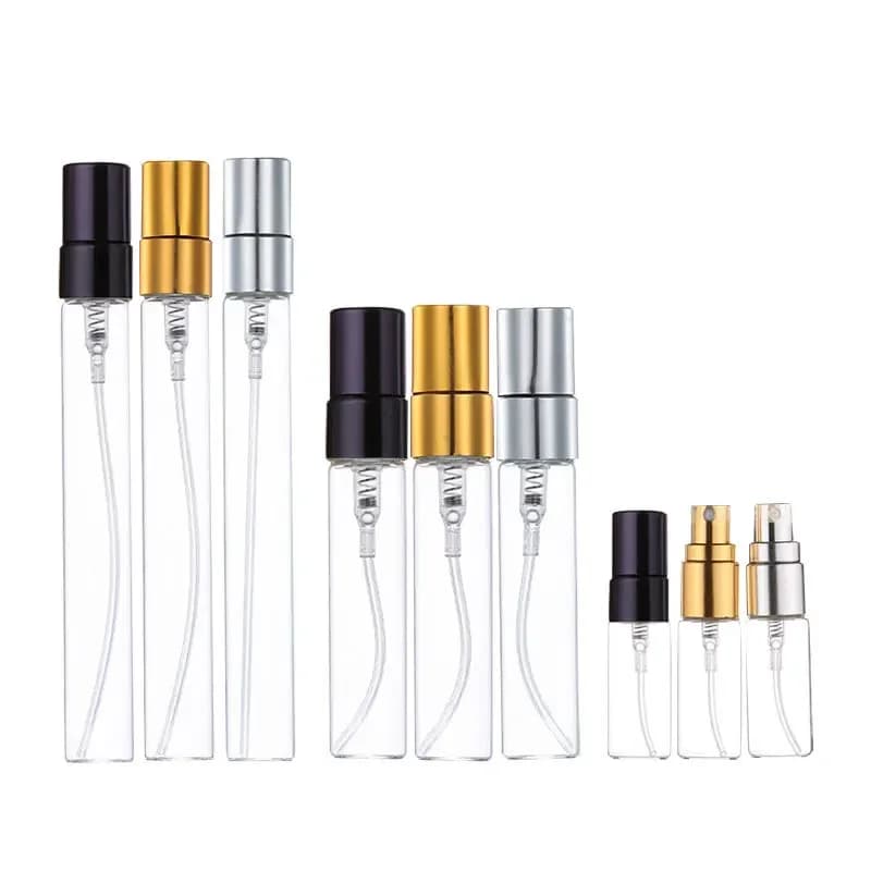 Bouteilles de parfum vides de 2/3/5/10ml, Mini vaporisateur atomiseur, conteneurs cosmétiques portables en verre pour échantillons de voyage