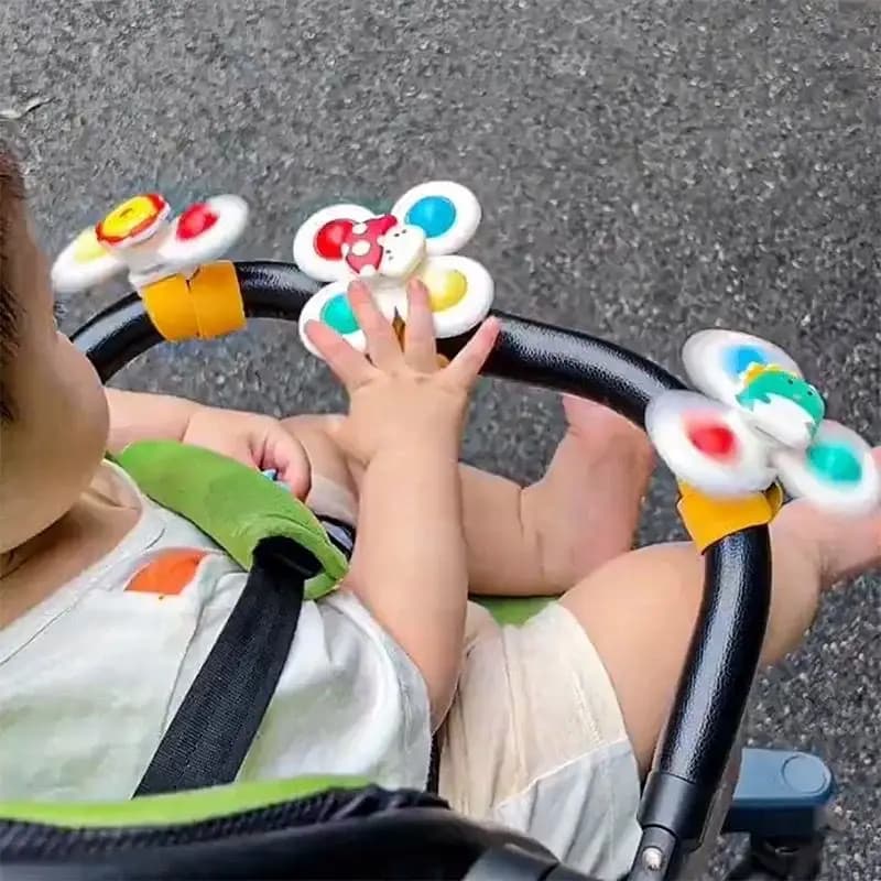 Jouets rotatifs à ventouse pour bébé, bain pour enfants, éducation Montessori, jouets de salle de bain rotatifs de 3 ans, jouets pour nourrissons