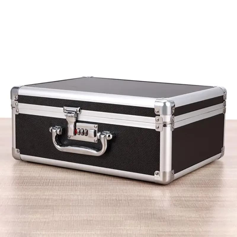 Boîte porte-outils en aluminium, mallette de vol avec mots de passe/clé verrouillé, équipement cosmétique maquillage manucure mallette de
