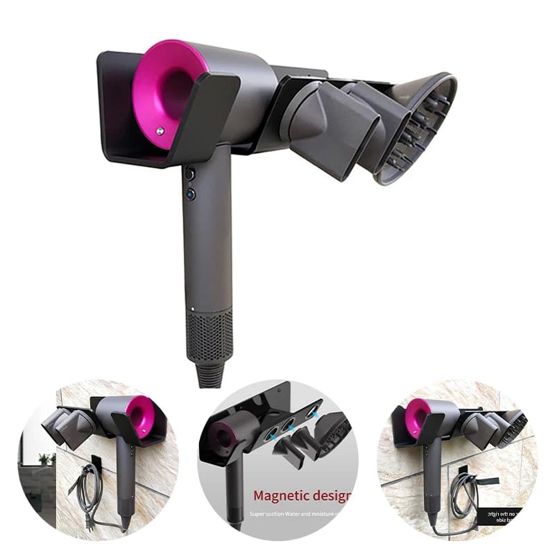 Support de rangement pour sèche-cheveux Dyson Airwrap, étagère de rangement pour salle de bain, organisateur, accessoires de soin des cheveux,