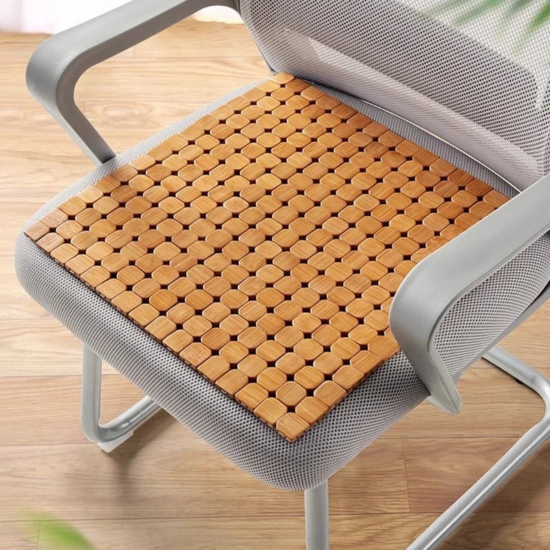 Coussin rafraîchissant d'été en bambou pour salon, respirant, pour siège de voiture, canapé, chaise de bureau, tapis de table à manger