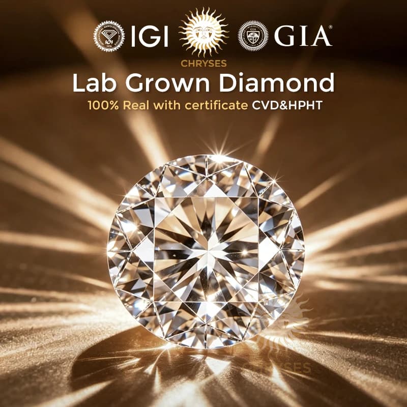 Diamants de laboratoire taille ronde D-F VVS1-5ct, diamants synthétiques CVD HPHT avec certificat IGI, diamants de laboratoire.